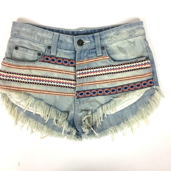 Carmar Pants - CARMAR | New Distressed Short Blue Jeans Size 23